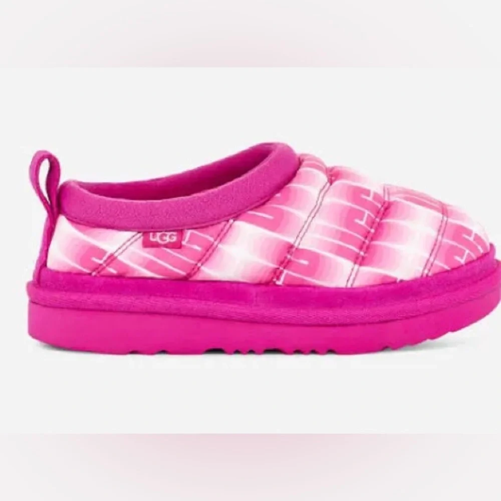 Ugg Kids' Tasman LTA Wavelength Textile Clogs in Rock Rose/White, Size 4